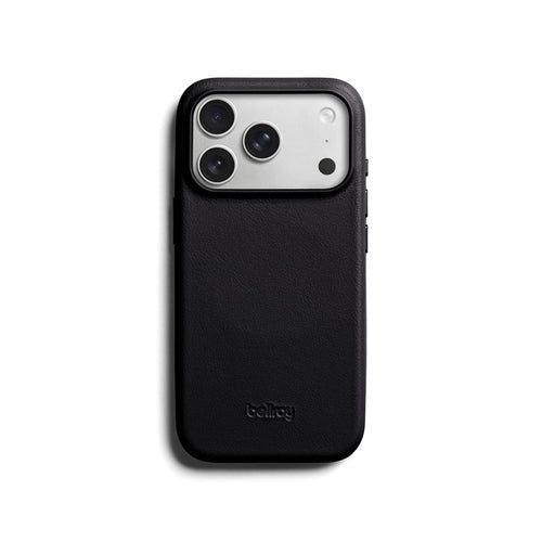 Coque en cuir iPhone 18 Pro / 17 Pro Noir