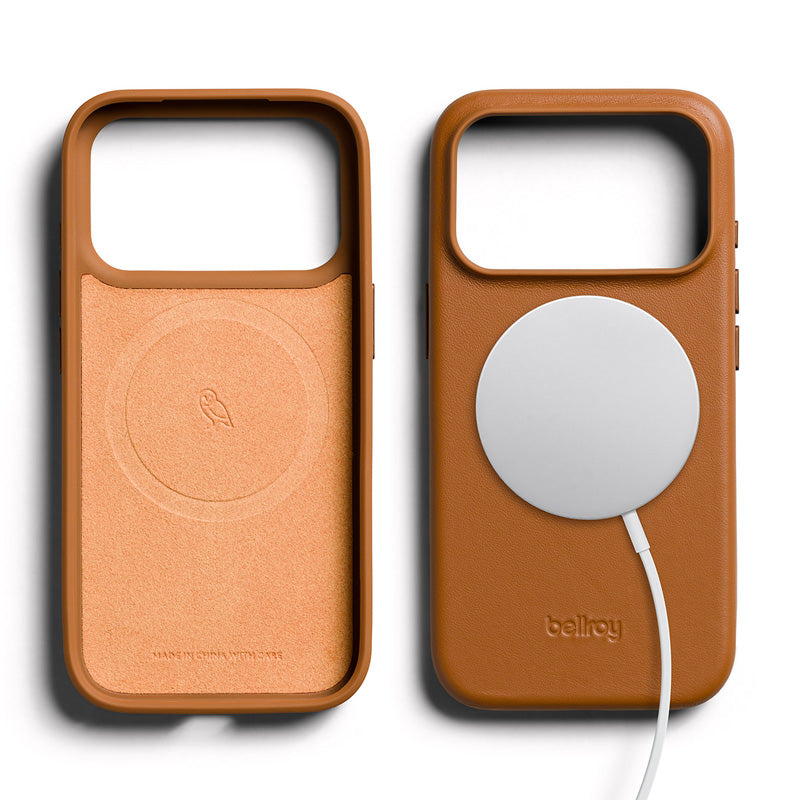 Coque en cuir iPhone 18 Pro / 17 Pro Tan