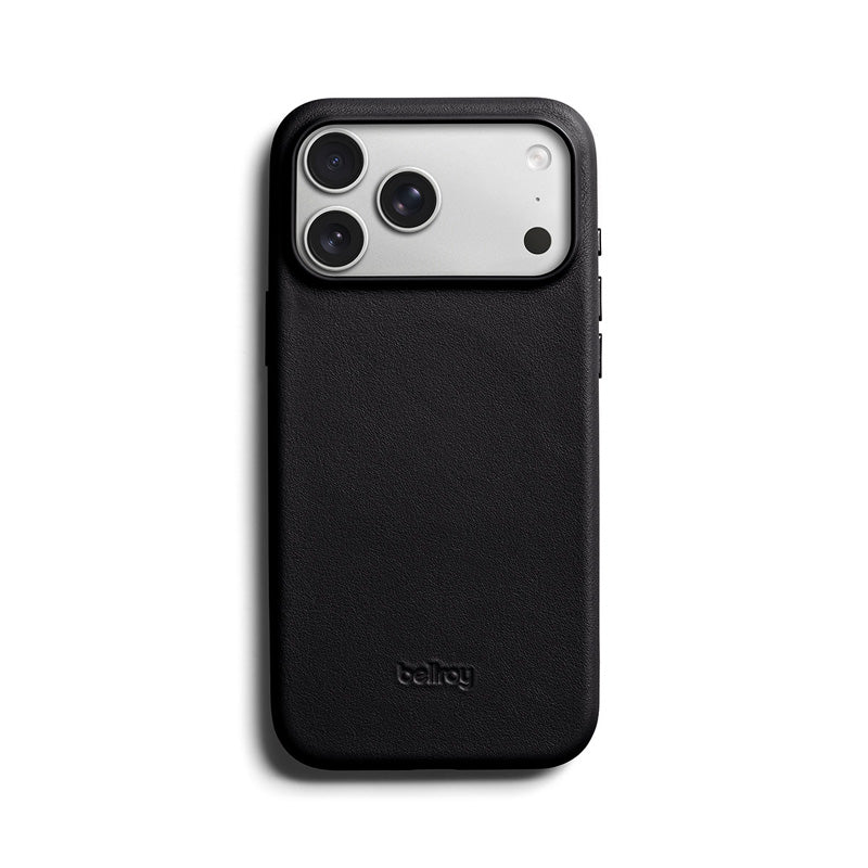 Coque en cuir iPhone 18 Pro Max / 17 Pro Max Noir