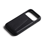 Coque en cuir Premium 3 Card iPhone 18 Pro / 17 Pro Noir