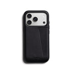 Coque en cuir Premium 3 Card iPhone 18 Pro / 17 Pro Noir