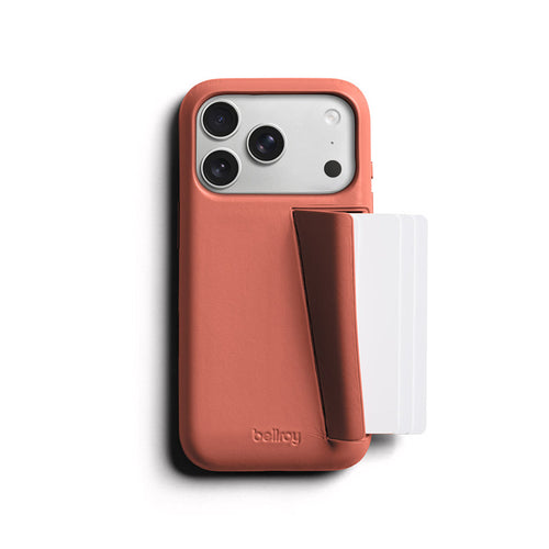Coque en cuir Premium 3 Card iPhone 18 Pro / 17 Pro Canyon