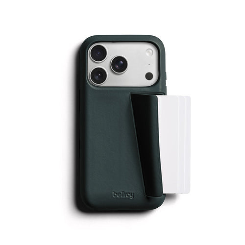Coque en cuir Premium 3 Card iPhone 18 Pro / 17 Pro Deep Ocean