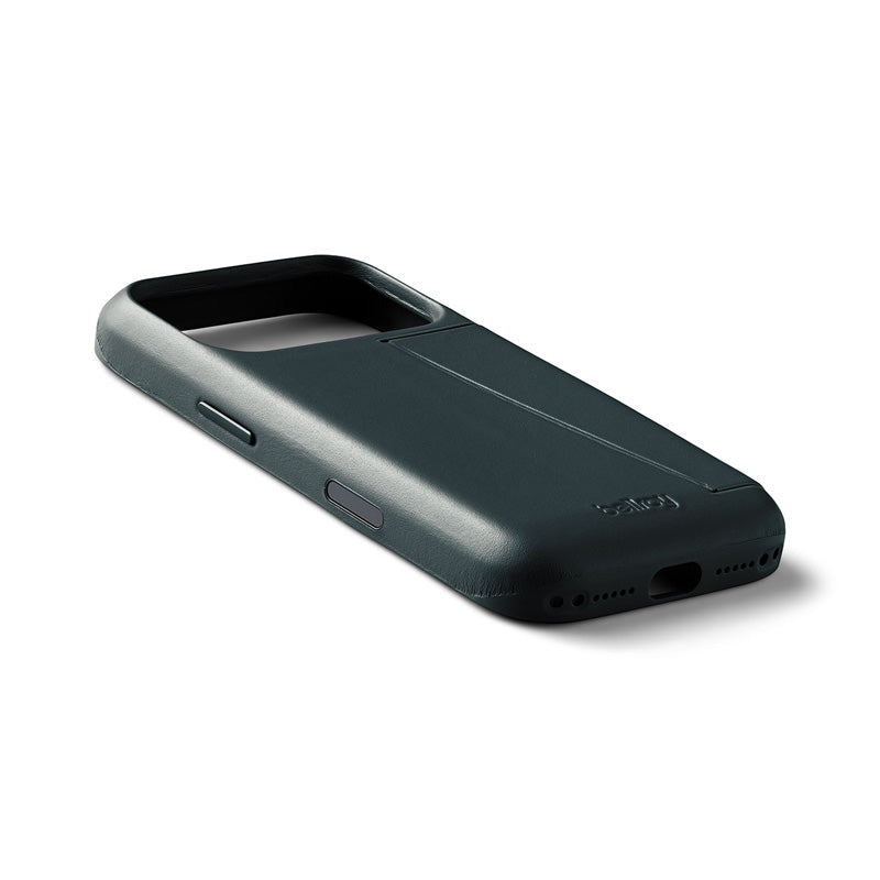 Coque en cuir Premium 3 Card iPhone 18 Pro / 17 Pro Deep Ocean