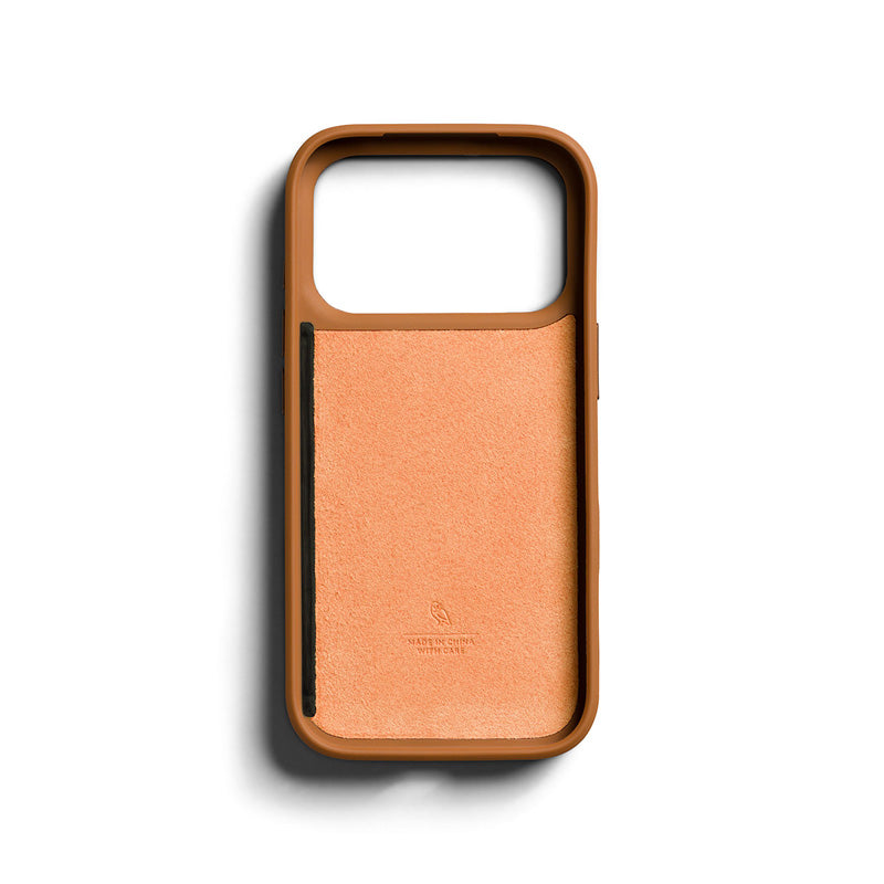 Coque en cuir Premium 3 Card iPhone 18 Pro / 17 Pro Tan