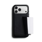Coque en cuir Premium 3 Card iPhone 18 Pro Max / 17 Pro Max Noir