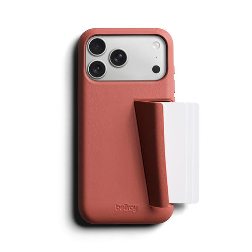 Coque en cuir Premium 3 Card iPhone 18 Pro Max / 17 Pro Max Canyon