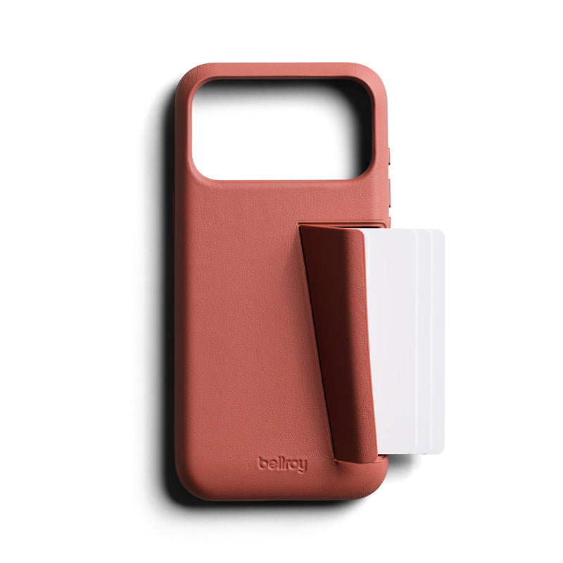 Coque en cuir Premium 3 Card iPhone 18 Pro Max / 17 Pro Max Canyon