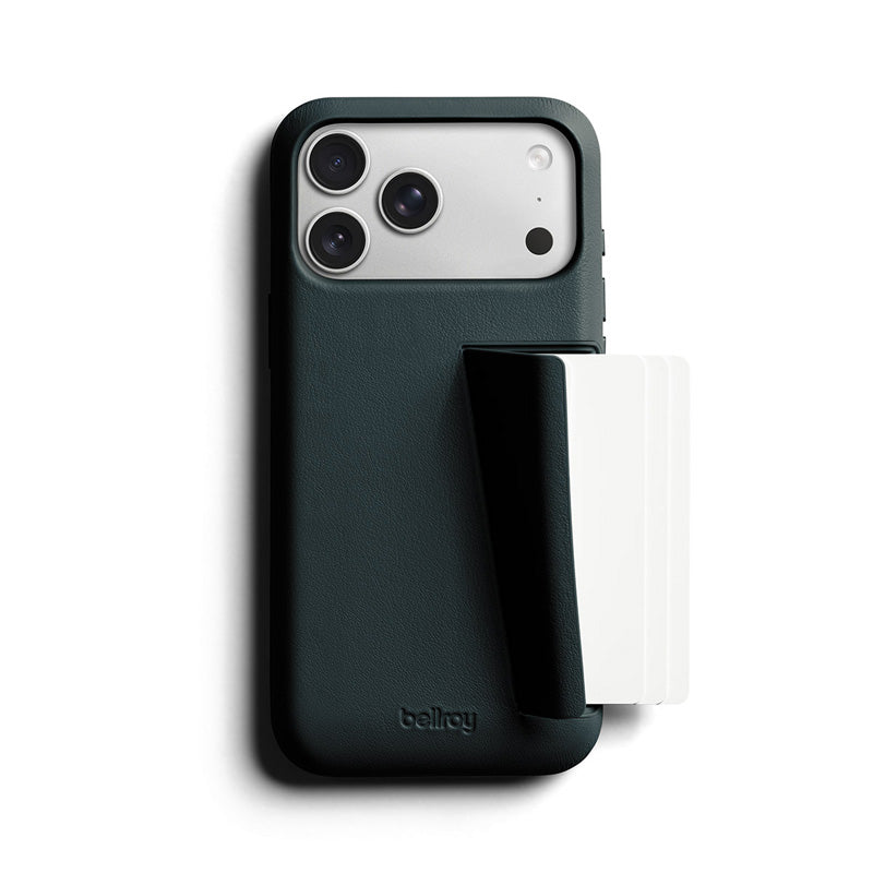 Coque en cuir Premium 3 Card iPhone 18 Pro Max / 17 Pro Max Deep Ocean