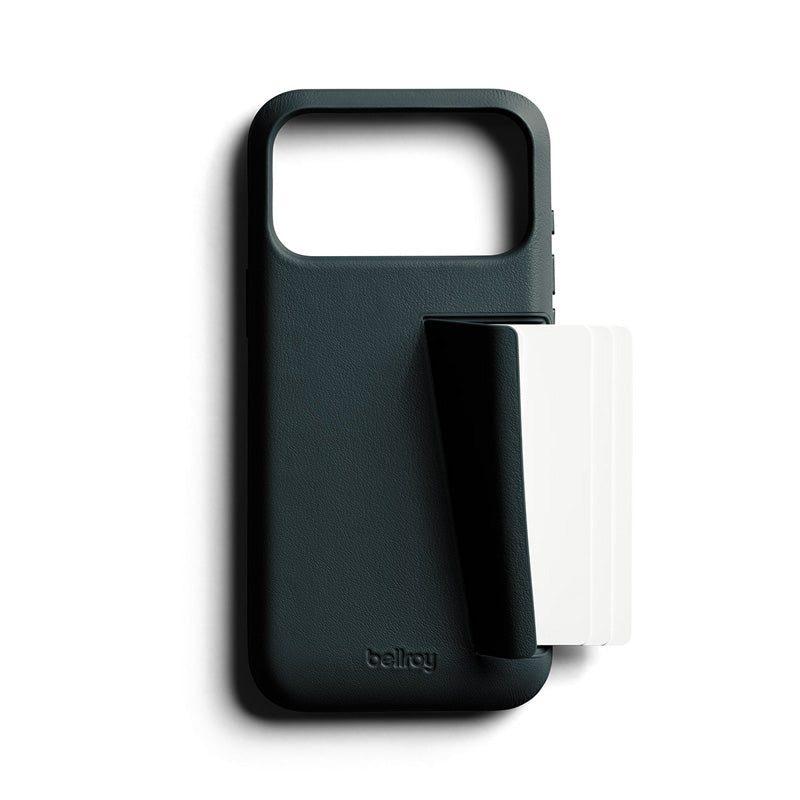 Coque en cuir Premium 3 Card iPhone 18 Pro Max / 17 Pro Max Deep Ocean