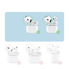 Coque Waterproof avec Mousqueton AirPods 4 Bleu