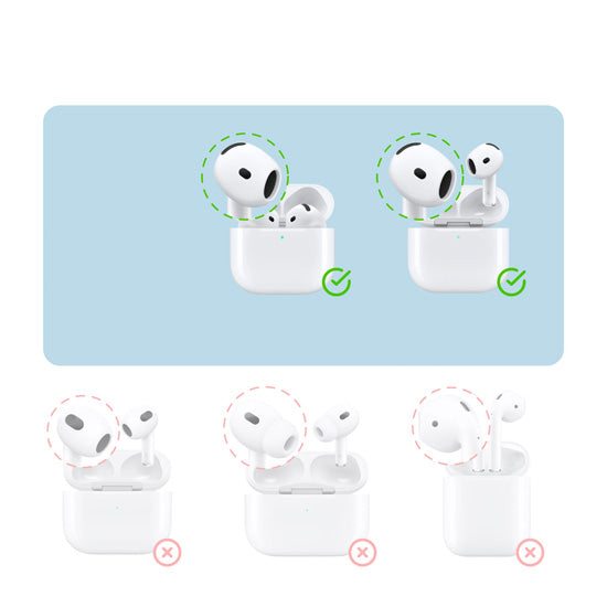 Coque Waterproof avec Mousqueton AirPods 4 Bleu