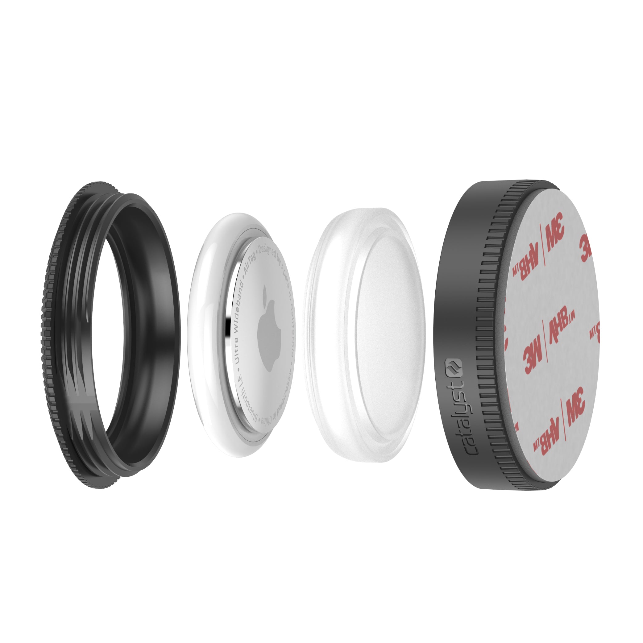 Total Protection Stick-It AirTag Noir