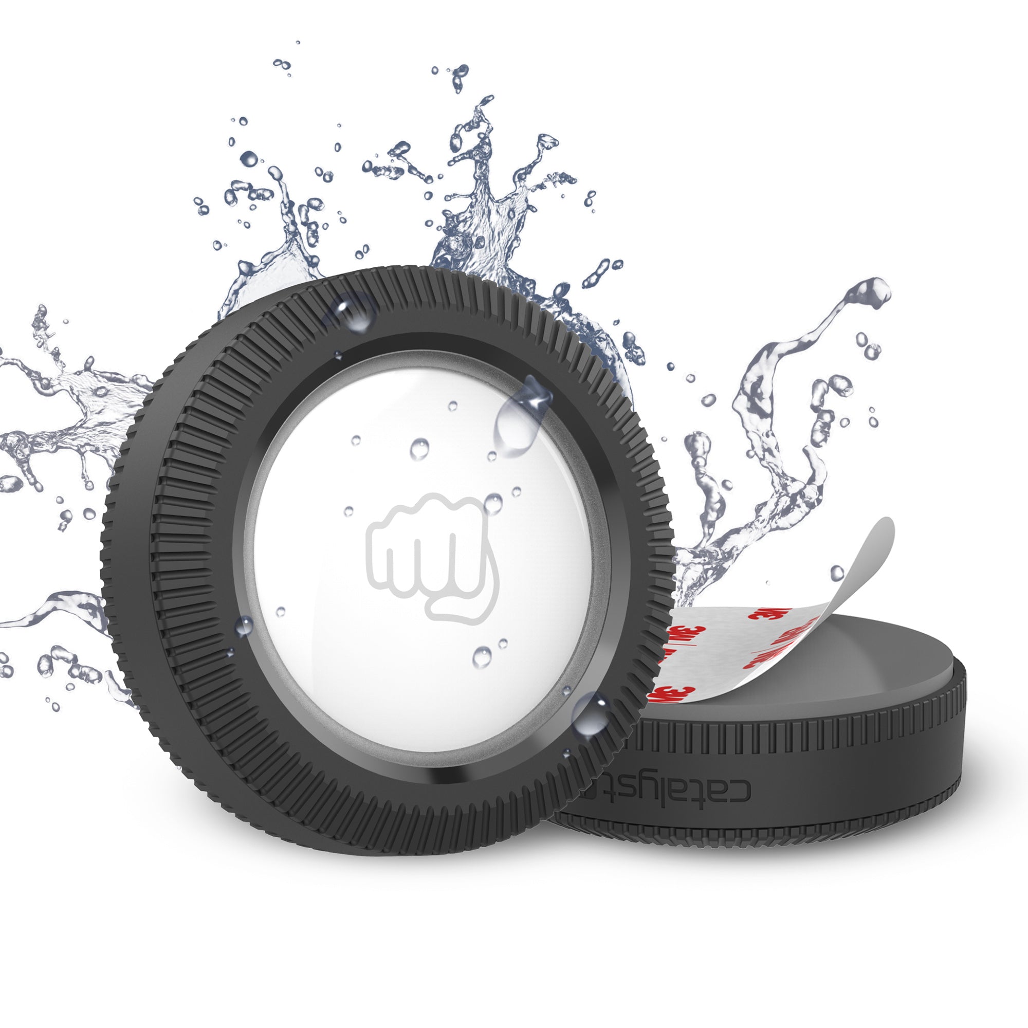 Total Protection Stick-It AirTag Noir