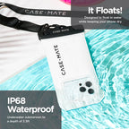 Étui waterproof flottant Blanc/Noir