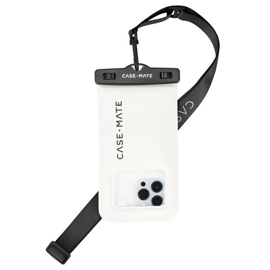 Étui waterproof flottant Blanc/Noir