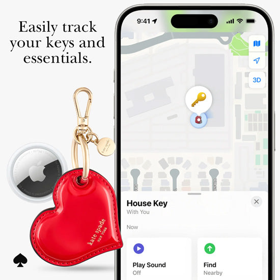 Porte-clé AirTag Kate Spade New York Heart Charm