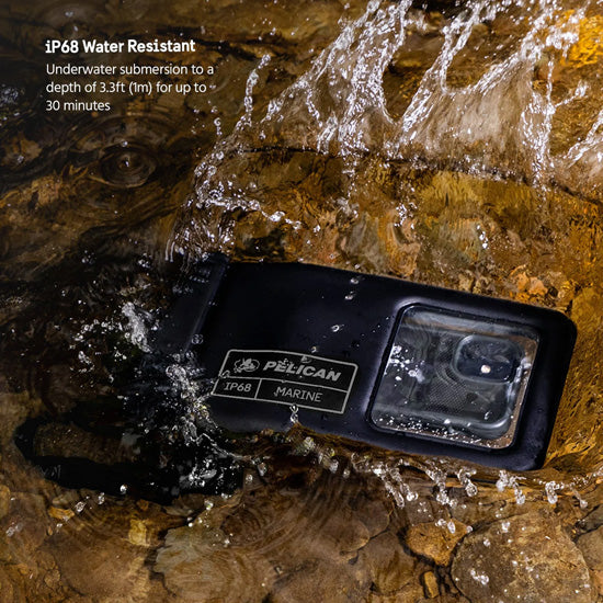Étui waterproof flottant Pelican Marine Noir/Blanc
