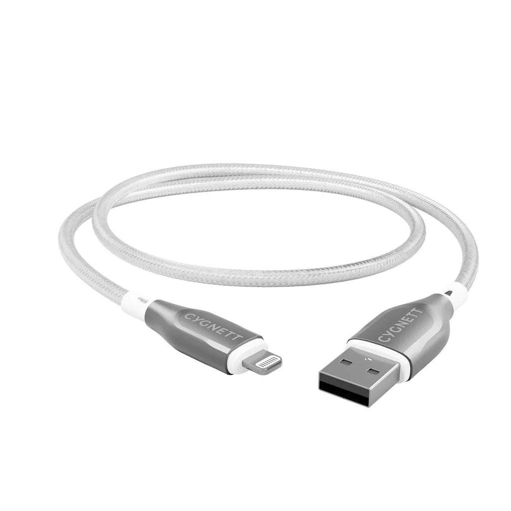 Câble Armoured Lightning vers USB-A (1m) Blanc