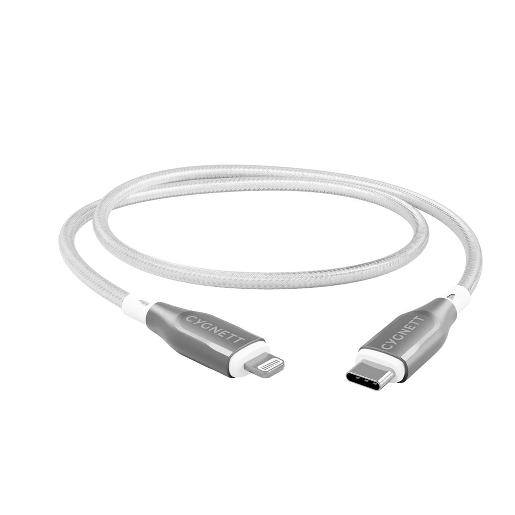 Câble Armoured Lightning vers USB-C (1m) Blanc