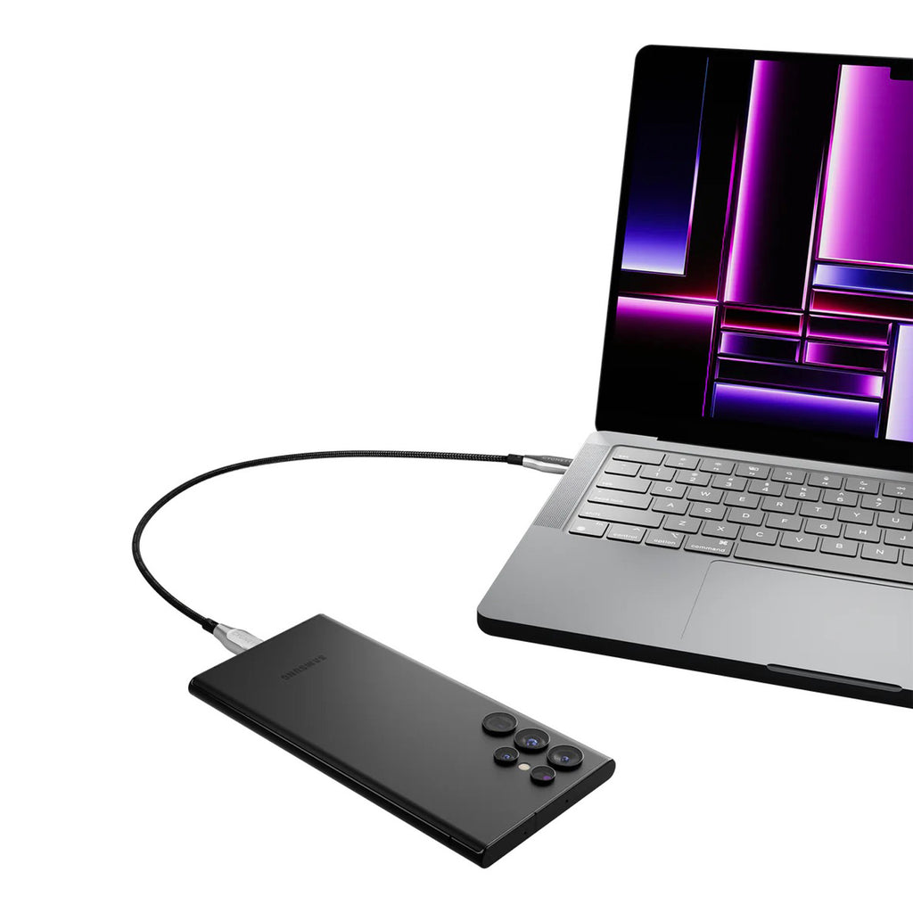 Câble Armoured USB-C vers USB-C (0,5m) Noir