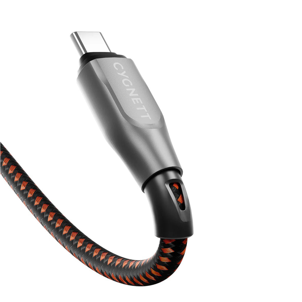 Câble Armoured P240W USB 4.0 USB-C vers USB-C (1m) Noir/Orange