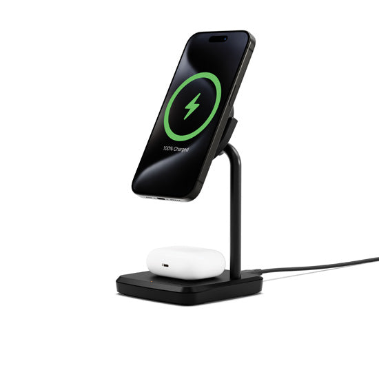 Chargeur CHARGEBASE Qi2 2-en-1 Noir
