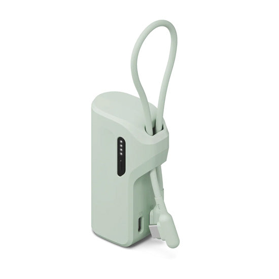 Pack Power Bank Thumboost 5,000mAh + Câble USB-C Vert