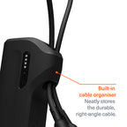Pack Power Bank Thumboost 5,000mAh + Câble USB-C Noir