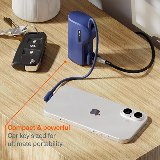 Pack Power Bank Thumboost 5,000mAh + Câble USB-C Blue