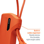 Pack Power Bank Thumboost 5,000mAh + Câble USB-C Orange