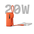 Pack Power Bank Thumboost 5,000mAh + Câble USB-C Orange