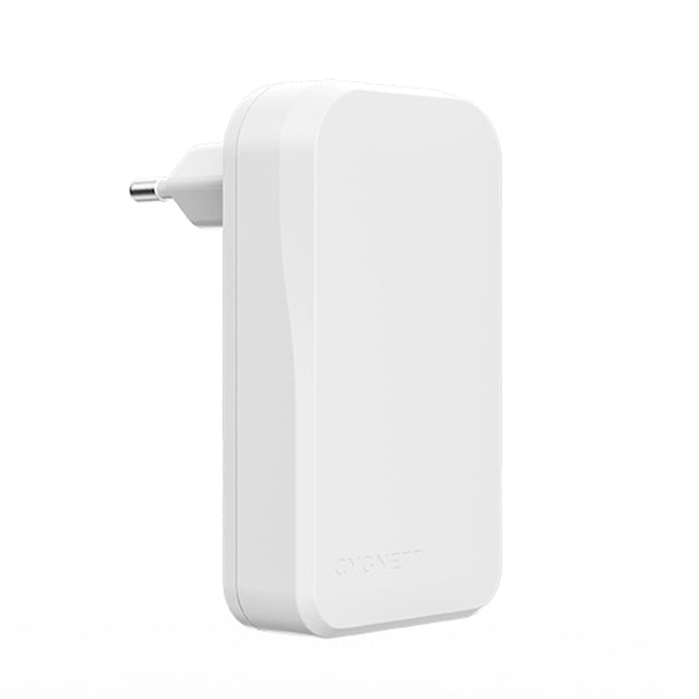 Chargeur mural SLIM GaN 65 W à deux ports USB‑C Blanc