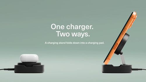 Chargeur sans fil magnétique pliable Qi2 ChargeBase Noir