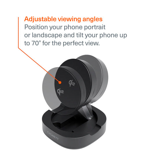 Chargeur sans fil magnétique pliable Qi2 ChargeBase Noir