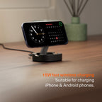Chargeur sans fil magnétique pliable Qi2 ChargeBase Noir