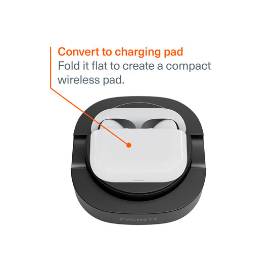 Chargeur sans fil magnétique pliable Qi2 ChargeBase Noir