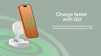 Chargeur sans fil magnétique pliable Qi2 ChargeBase Blanc