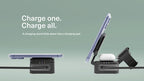 Chargeur sans fil pliable 3-en-1 MagStand avec câble rétractable Noir