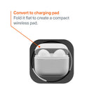 Chargeur sans fil pliable 3-en-1 MagStand avec câble rétractable Noir
