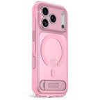 Coque MagSafe Hybride Antimicrobienne iPhone 18 Pro Max Clear Pink