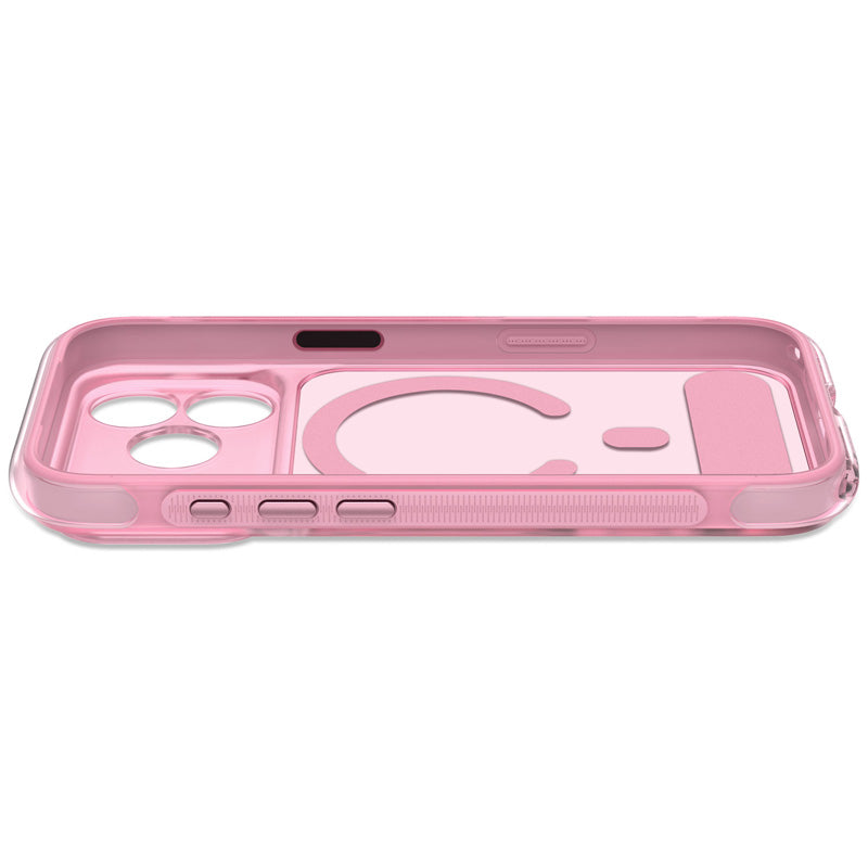Coque MagSafe Hybride Antimicrobienne iPhone 18 Pro Max Clear Pink