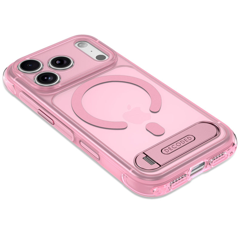 Coque MagSafe Hybride Antimicrobienne iPhone 18 Pro Max Clear Pink