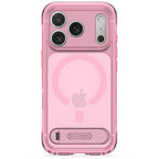 Coque MagSafe Hybride Antimicrobienne iPhone 18 Pro Max Clear Pink