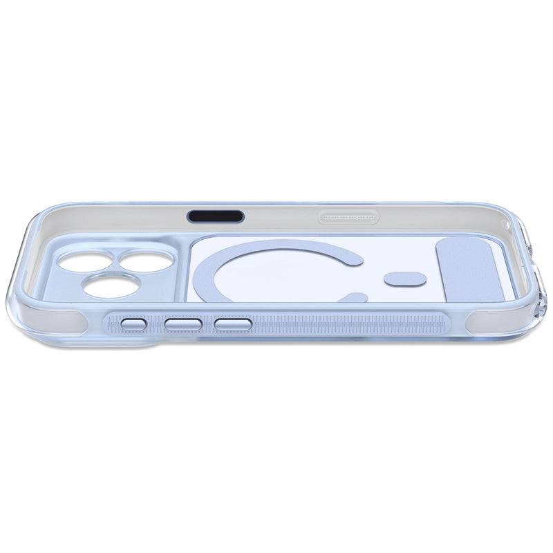 Coque MagSafe Hybride Antimicrobienne iPhone 18 Pro Max Clear Navy