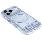 Coque MagSafe Hybride Antimicrobienne iPhone 18 Pro Max Clear Navy