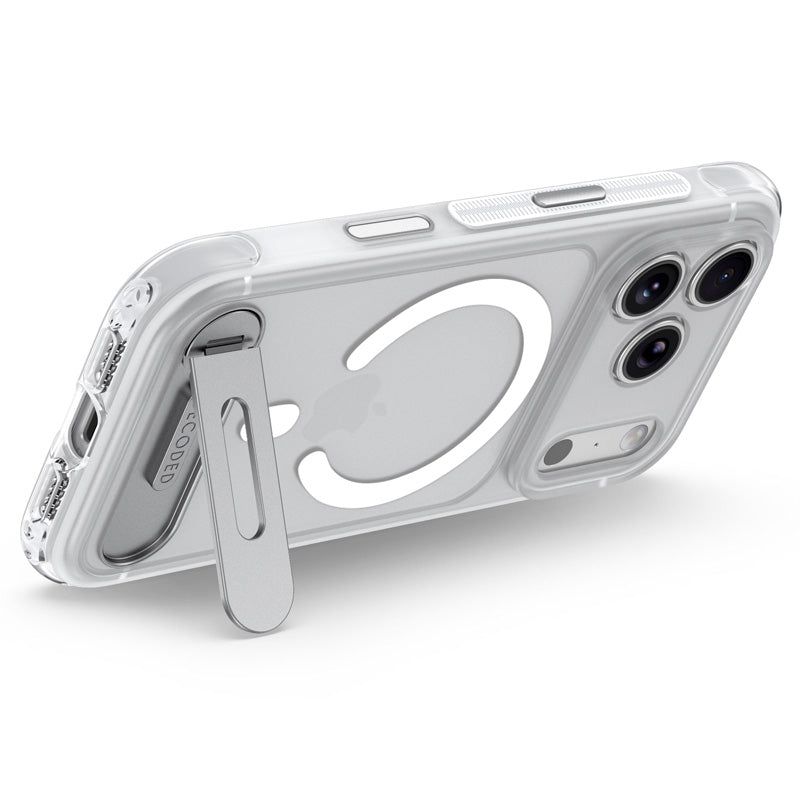 Coque MagSafe Hybride Antimicrobienne iPhone 18 Pro Max Frosted White