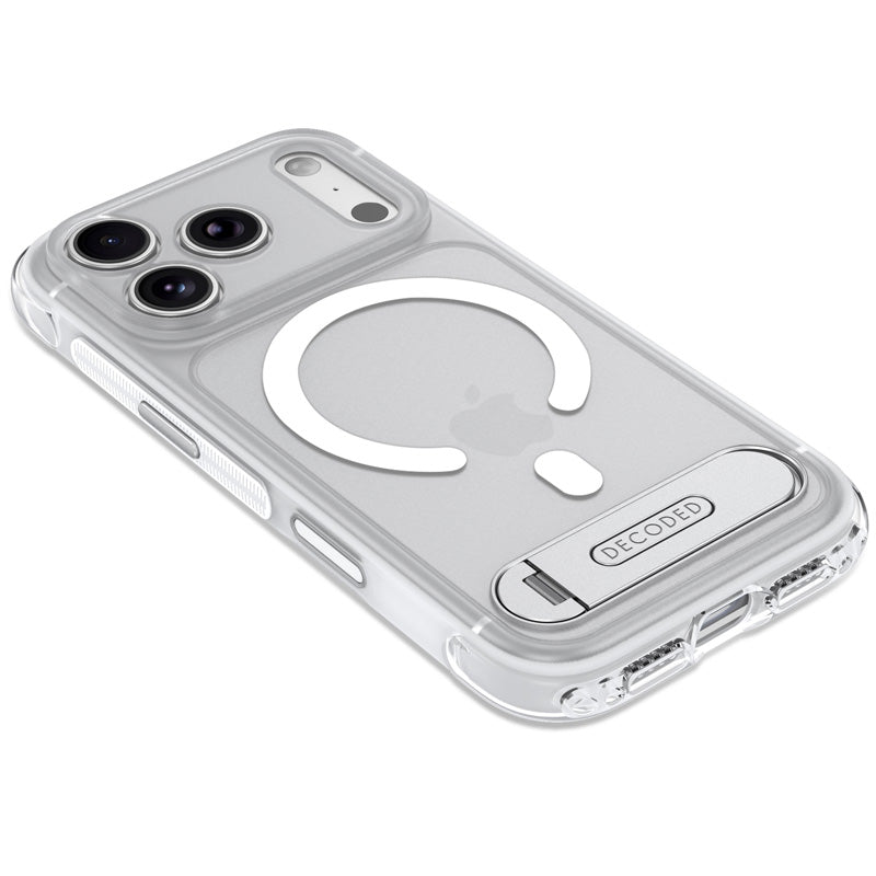 Coque MagSafe Hybride Antimicrobienne iPhone 18 Pro Max Frosted White