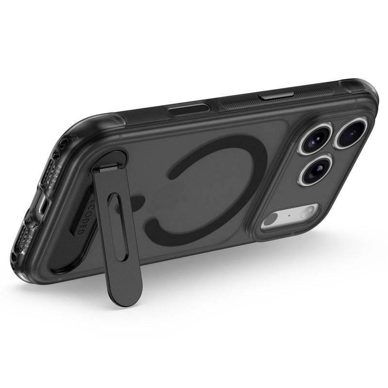 Coque MagSafe Hybride Antimicrobienne iPhone 18 Pro Max Frosted Black