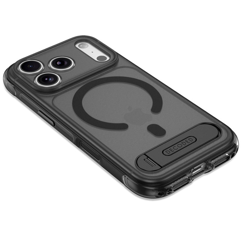 Coque MagSafe Hybride Antimicrobienne iPhone 18 Pro Max Frosted Black